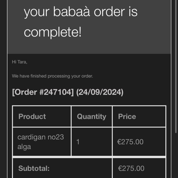 babaa cardigan no23 alga - Picture 5 of 5